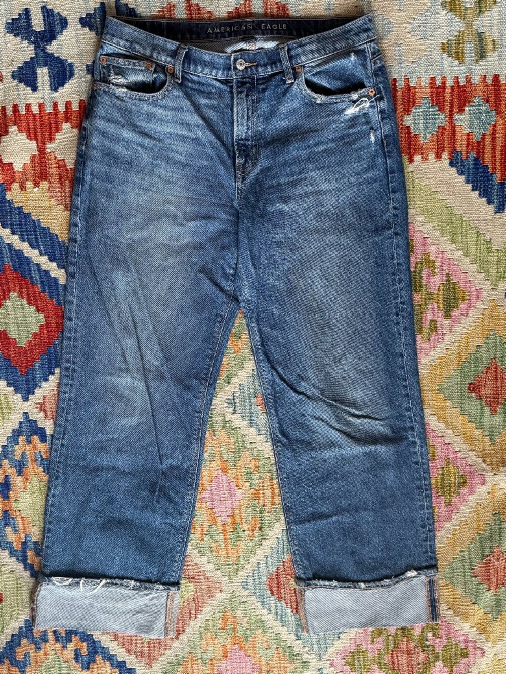 American Eagle High-Waisted Stovepipe Jean, size 10L, 31" inseam